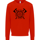 Honor Vikings War Adrenaline Fighting Kids Sweatshirt Jumper Bright Red