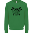 Honor Vikings War Adrenaline Fighting Kids Sweatshirt Jumper Irish Green