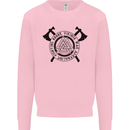 Honor Vikings War Adrenaline Fighting Kids Sweatshirt Jumper Light Pink