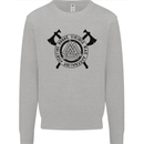 Honor Vikings War Adrenaline Fighting Kids Sweatshirt Jumper Sports Grey