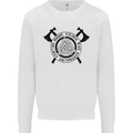 Honor Vikings War Adrenaline Fighting Kids Sweatshirt Jumper White