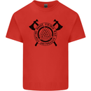 Honor Vikings War Adrenaline Fighting Kids T-Shirt Childrens Red