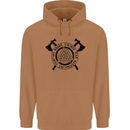 Honor Vikings War Adrenaline Fighting Mens 80% Cotton Hoodie Caramel Latte