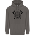Honor Vikings War Adrenaline Fighting Mens 80% Cotton Hoodie Charcoal