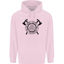 Honor Vikings War Adrenaline Fighting Mens 80% Cotton Hoodie Light Pink