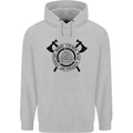 Honor Vikings War Adrenaline Fighting Mens 80% Cotton Hoodie Sports Grey