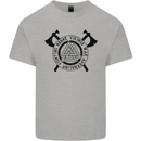 Honor Vikings War Adrenaline Fighting Mens Cotton T-Shirt Tee Top Sports Grey