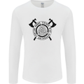 Honor Vikings War Adrenaline Fighting Mens Long Sleeve T-Shirt White