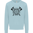 Honor Vikings War Adrenaline Fighting Mens Sweatshirt Jumper Light Blue