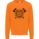 Honor Vikings War Adrenaline Fighting Mens Sweatshirt Jumper Orange