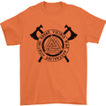 Honor Vikings War Adrenaline Fighting Mens T-Shirt 100% Cotton Orange
