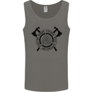 Honor Vikings War Adrenaline Fighting Mens Vest Tank Top Charcoal