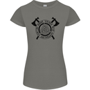 Honor Vikings War Adrenaline Fighting Womens Petite Cut T-Shirt Charcoal
