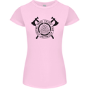 Honor Vikings War Adrenaline Fighting Womens Petite Cut T-Shirt Light Pink