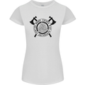 Honor Vikings War Adrenaline Fighting Womens Petite Cut T-Shirt White