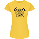 Honor Vikings War Adrenaline Fighting Womens Petite Cut T-Shirt Yellow