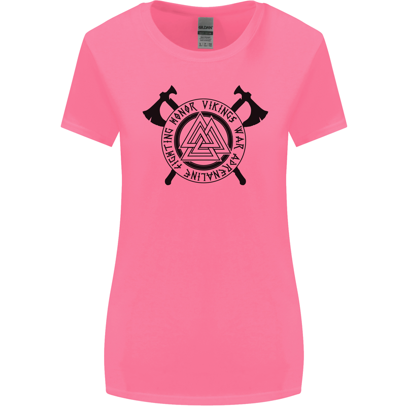 Honor Vikings War Adrenaline Fighting Womens Wider Cut T-Shirt Azalea