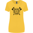 Honor Vikings War Adrenaline Fighting Womens Wider Cut T-Shirt Yellow