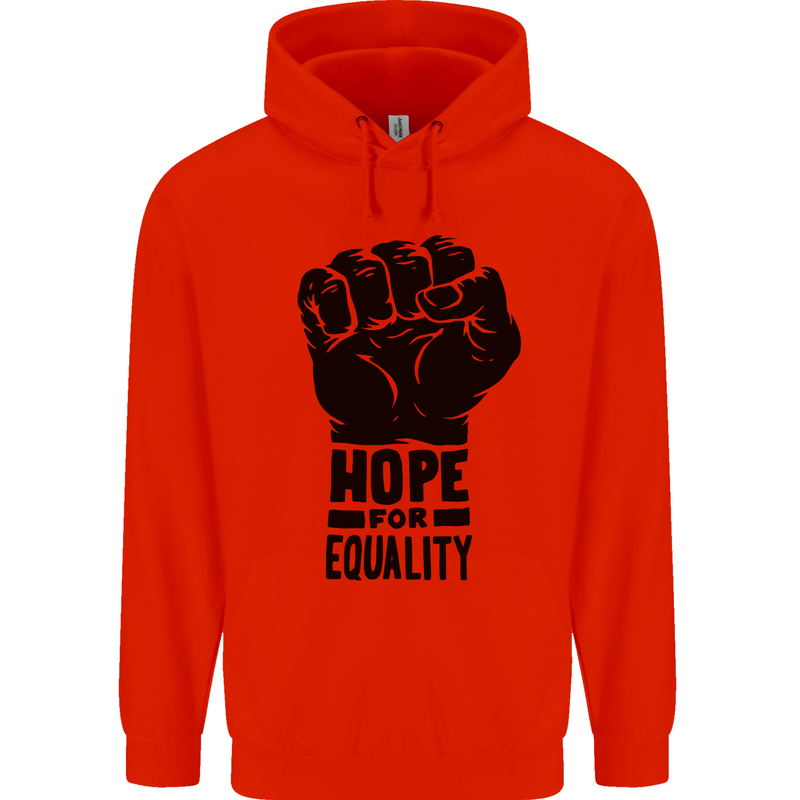Hope for Equality Black Lives Matter LGBT Childrens Kids Hoodie Bright Red