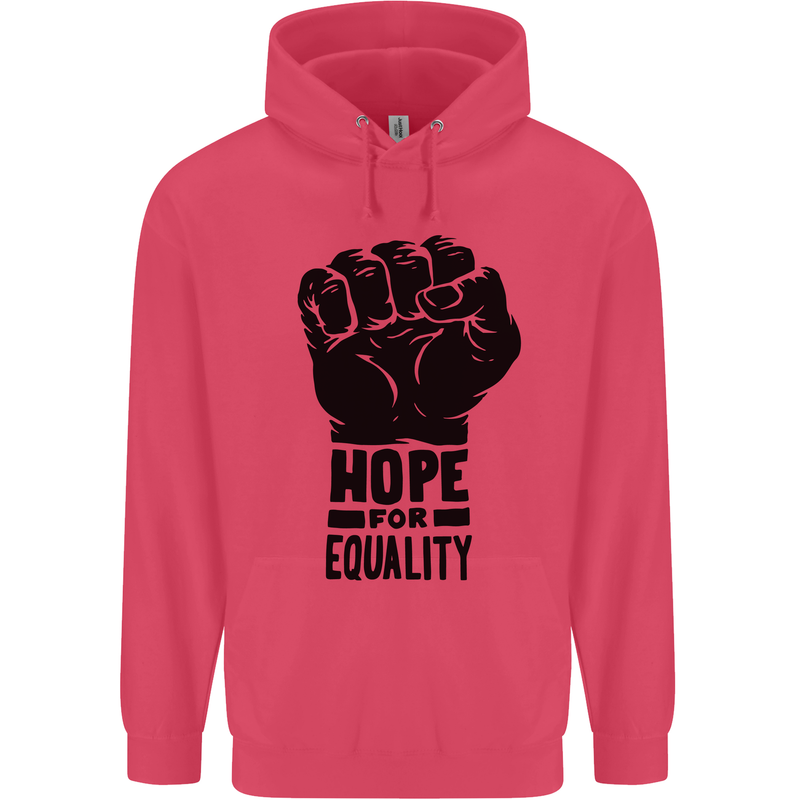 Hope for Equality Black Lives Matter LGBT Childrens Kids Hoodie Heliconia