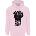 Hope for Equality Black Lives Matter LGBT Childrens Kids Hoodie Light Pink