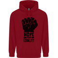 Hope for Equality Black Lives Matter LGBT Childrens Kids Hoodie Red