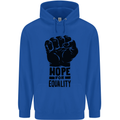 Hope for Equality Black Lives Matter LGBT Childrens Kids Hoodie Royal Blue