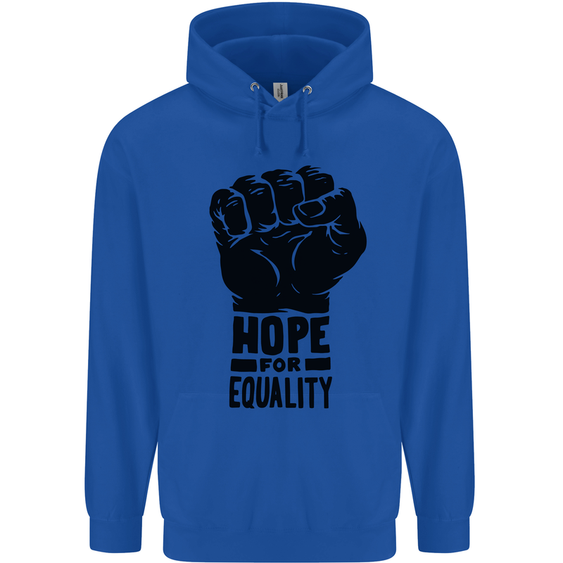 Hope for Equality Black Lives Matter LGBT Childrens Kids Hoodie Royal Blue