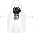 Hope for Equality Black Lives Matter LGBT Cotton Apron 100% Organic White