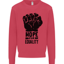 Hope for Equality Black Lives Matter LGBT Kids Sweatshirt Jumper Heliconia