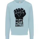 Hope for Equality Black Lives Matter LGBT Kids Sweatshirt Jumper Light Blue