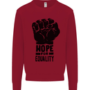 Hope for Equality Black Lives Matter LGBT Kids Sweatshirt Jumper Red