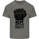 Hope for Equality Black Lives Matter LGBT Kids T-Shirt Childrens Charcoal