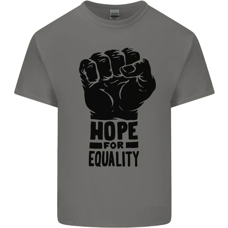 Hope for Equality Black Lives Matter LGBT Kids T-Shirt Childrens Charcoal