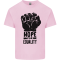 Hope for Equality Black Lives Matter LGBT Kids T-Shirt Childrens Light Pink