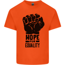 Hope for Equality Black Lives Matter LGBT Kids T-Shirt Childrens Orange