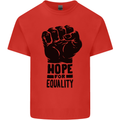Hope for Equality Black Lives Matter LGBT Kids T-Shirt Childrens Red