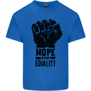 Hope for Equality Black Lives Matter LGBT Kids T-Shirt Childrens Royal Blue