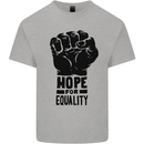 Hope for Equality Black Lives Matter LGBT Kids T-Shirt Childrens Sports Grey