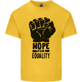 Hope for Equality Black Lives Matter LGBT Kids T-Shirt Childrens Yellow