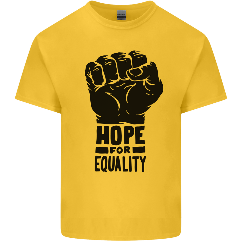 Hope for Equality Black Lives Matter LGBT Kids T-Shirt Childrens Yellow