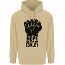Hope for Equality Black Lives Matter LGBT Mens 80% Cotton Hoodie Sand