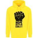 Hope for Equality Black Lives Matter LGBT Mens 80% Cotton Hoodie Yellow