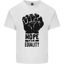 Hope for Equality Black Lives Matter LGBT Mens Cotton T-Shirt Tee Top White
