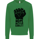 Hope for Equality Black Lives Matter LGBT Mens Sweatshirt Jumper Irish Green