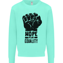 Hope for Equality Black Lives Matter LGBT Mens Sweatshirt Jumper Peppermint
