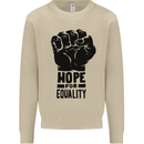 Hope for Equality Black Lives Matter LGBT Mens Sweatshirt Jumper Sand
