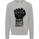 Hope for Equality Black Lives Matter LGBT Mens Sweatshirt Jumper Sports Grey