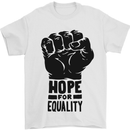 Hope for Equality Black Lives Matter LGBT Mens T-Shirt 100% Cotton White