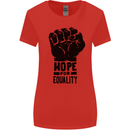 Hope for Equality Black Lives Matter LGBT Womens Wider Cut T-Shirt Red